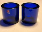 Iittala, Finland: 2 kobaltblauwe Marimekko Kivi's i.z.g.s., Ophalen of Verzenden