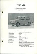 Vraagbaak Fiat 850 Coach, Coupé en Spider 1964-1967, Ophalen of Verzenden