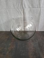 Grote doorzichtige glazen bolvaas, Ophalen, Gebruikt, Overige kleuren, Glas