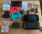 Nintendo Switch V1 met games en toebehoren, Spelcomputers en Games, Spelcomputers | Nintendo Switch, Ophalen, Gebruikt, Met games