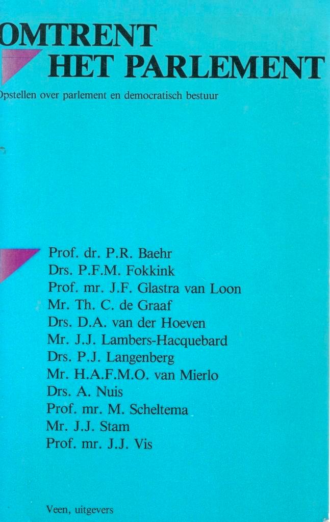 Omtrent Het Parlement - Prof. P.R. Baehr BOEK 9789020427264, Boeken, Politiek en Maatschappij, Gelezen, Politiek en Staatkunde