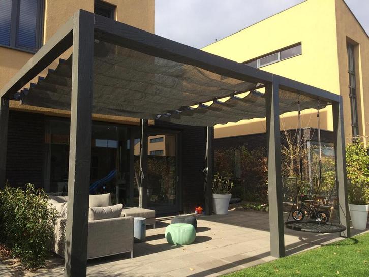 2x Nesling harmonicadoek (antraciet)+hoes:prijs per stuk, Tuin en Terras, Overkappingen, Zo goed als nieuw, Tuinpaviljoen, Ophalen