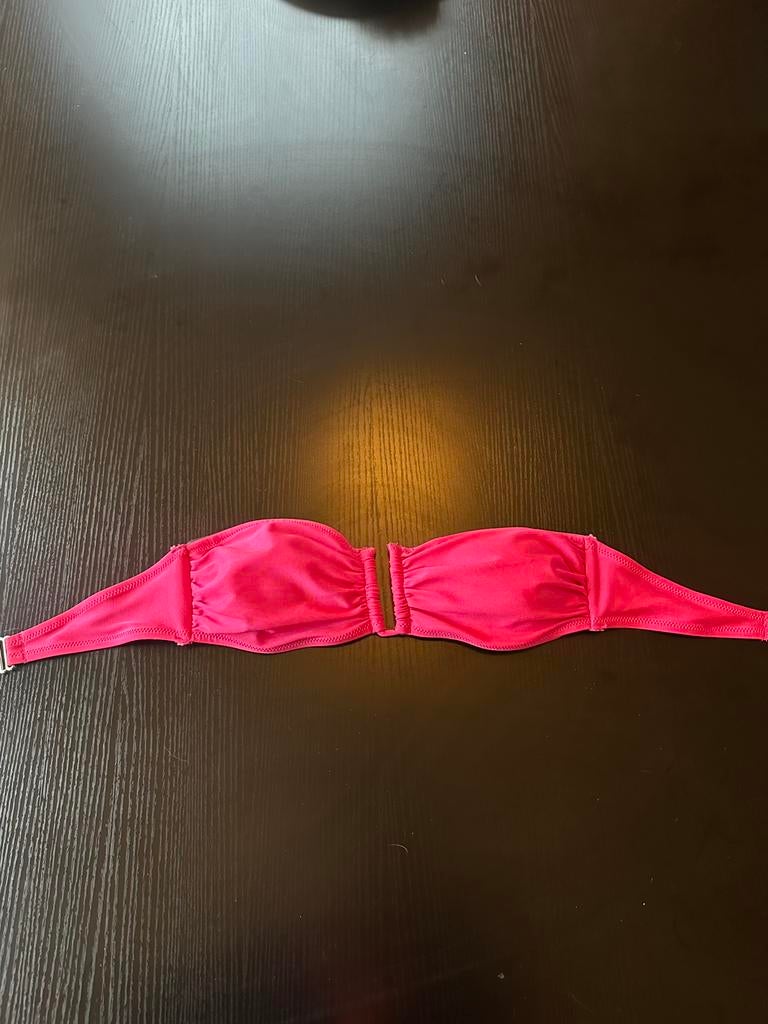 Roze strapless bikini top maat S, Verzenden, Zo goed als nieuw, Roze, Bikini
