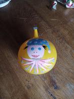 grote glazen kerstbal knalgeel clowntje schildering, Ophalen of Verzenden, Gebruikt