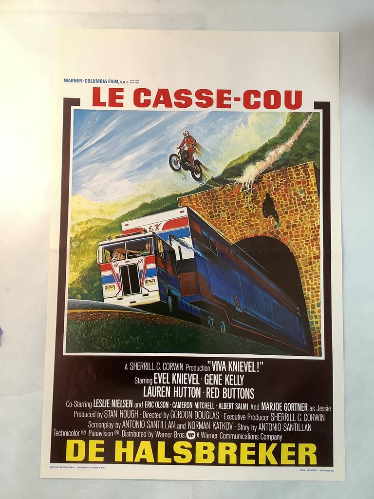 EVIL KNIEVEL    Filmposter  36-54 cm, Ophalen of Verzenden, Nieuw, Deurposter of groter, Film en Tv