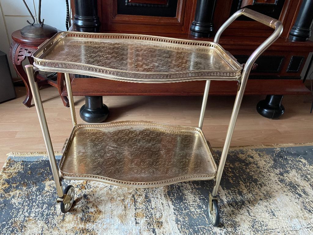 Woodmet theewagen / serveerwagen begin jaren 1960, Ophalen, Gebruikt