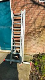 Driedelige Uitschuifbare Ladder met Voetstuk, Ophalen, Gebruikt, Ladder, Opvouwbaar of Inschuifbaar