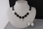 ONYX ketting/oorhanger-set, Zwart, Nieuw, Ophalen of Verzenden, Verstelbaar