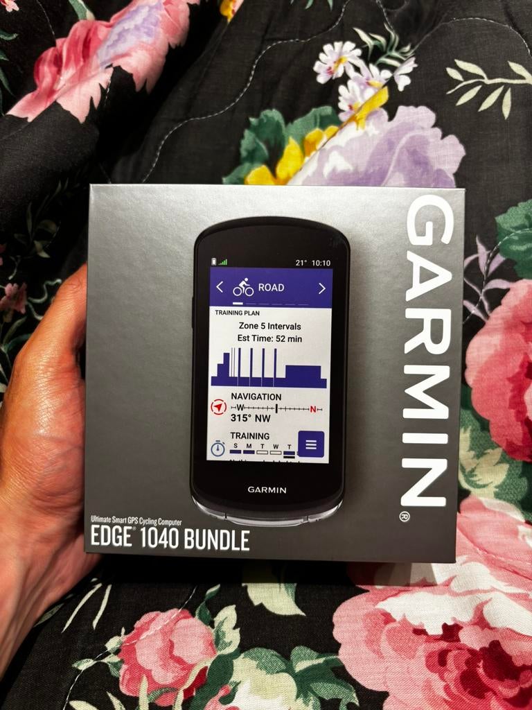 Garmin Edge 1040 Bundle fietscomputer nieuw, Fietsen en Brommers, Fietsaccessoires | Fietscomputers, Zo goed als nieuw, Cadanssensor