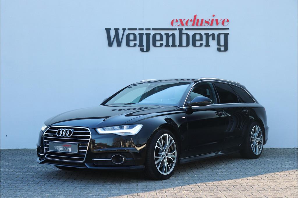 Audi A6 Avant 3.0 TDI BiTurbo Quattro S-line Luchtvering Led, Auto's, Automaat, Gebruikt, 320 pk, Zwart