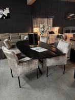 Set van 4 Velvet Eetkamerstoelen - Direct Leverbaar, Ophalen, Nieuw, Stof, Vijf, Zes of meer stoelen