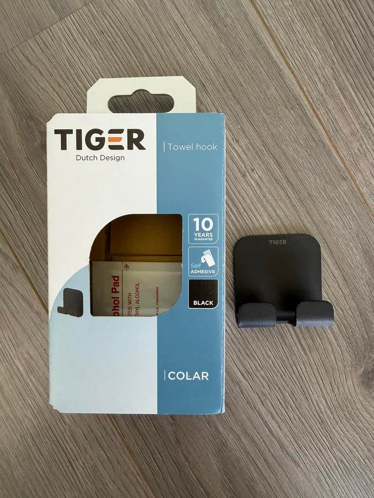 Tiger handdoekenhaak Zwart, Huis en Inrichting, Ophalen, Nieuw, Zwart, Overige typen