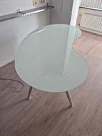 bureau  glas/wit, Ophalen, Gebruikt, Bureau