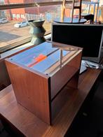 HOUTEN DISPLAYREK MET GLAZEN BLAD, Ophalen, Minder dan 50 cm, Glas, Minder dan 50 cm