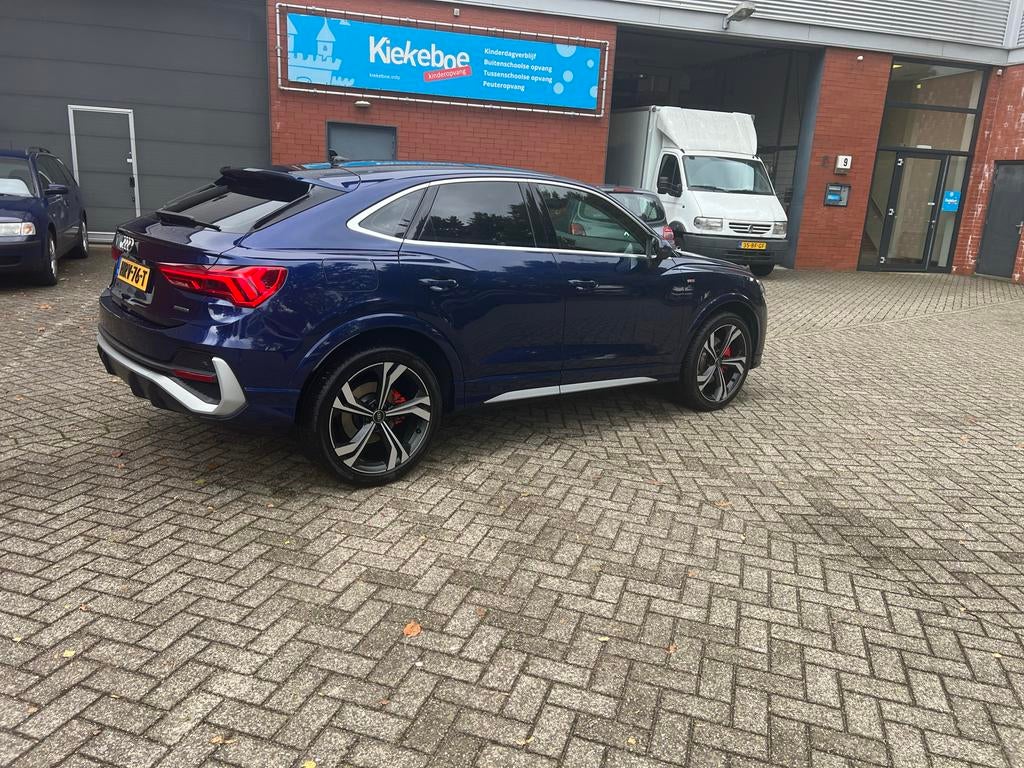 Audi Q3 40 Tfsi 190pk S Tronic Quattro 2020 panoramadak, Auto's, Audi, 1984 cc, Blauw, Alcantara, 11 km/l