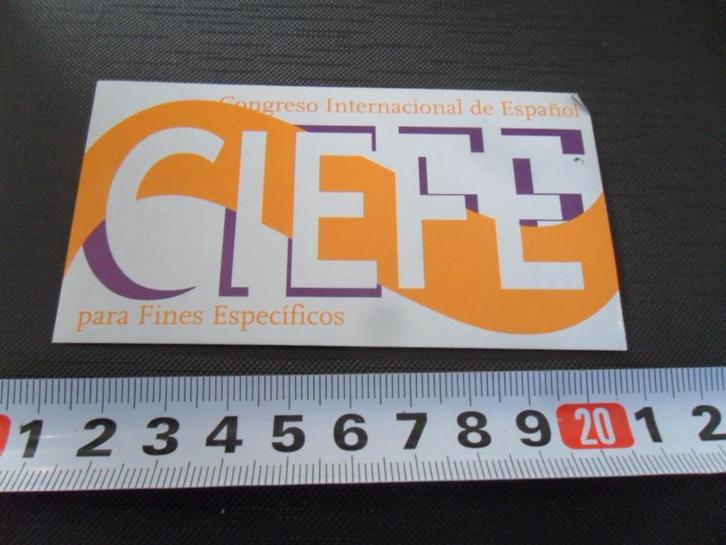 sticker CIEFE Congreso Internacional de Español, Verzamelen, Stickers, Zo goed als nieuw, Ophalen
