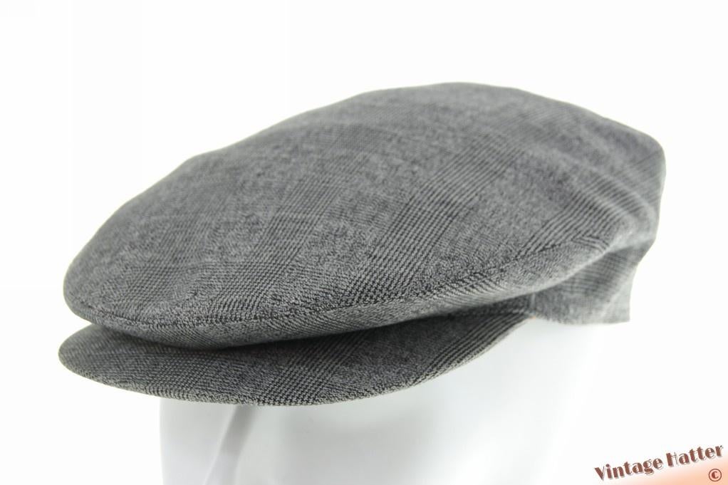 Vintage Platte pet Valerius Hansson grijs met drukknoop 59, Ophalen of Verzenden, 58 of 59 cm (L, 7¼ of ⅜ inch), Valerius Hansson Göteborg