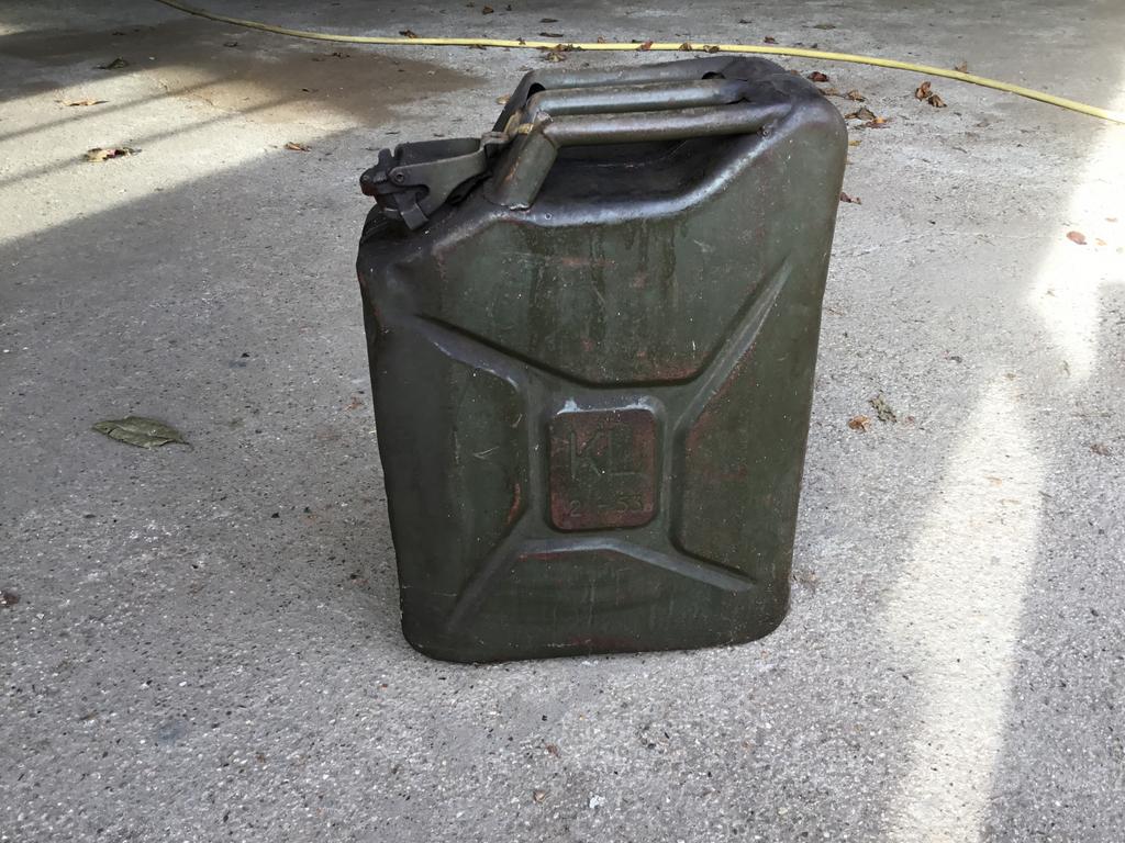 Stalen jerrycan, Auto diversen, Ophalen, Gebruikt
