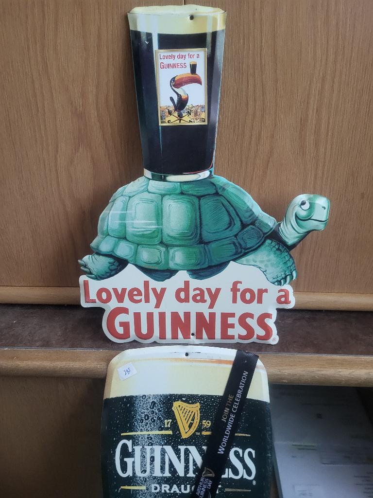 GUINNESS BEER - 303 - " S C H I L D P A D   P L A A T ", Verzamelen, Ophalen, Nieuw, Reclamebord, Plaat of Schild, Overige merken