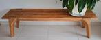 Teak bankje trapezium (47Hx155Lx35Bcm), Ophalen, Minder dan 50 cm, 125 cm of meer, Teakhout Teak