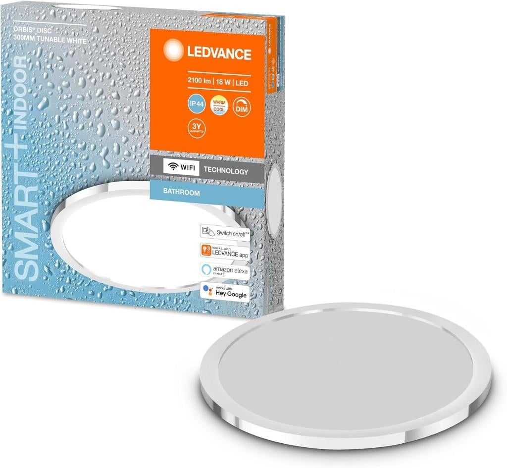 LEDVANCE SMART+ WIFI ORBIS DISC 30 cm plafondlamp led NEW, Ophalen of Verzenden, Nieuw, Metaal, Modern