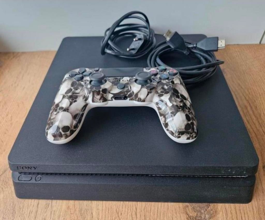 PS4 Playstation 4 slim met nieuwe controller., Spelcomputers en Games, Ophalen, Zo goed als nieuw, Met 1 controller, Slim
