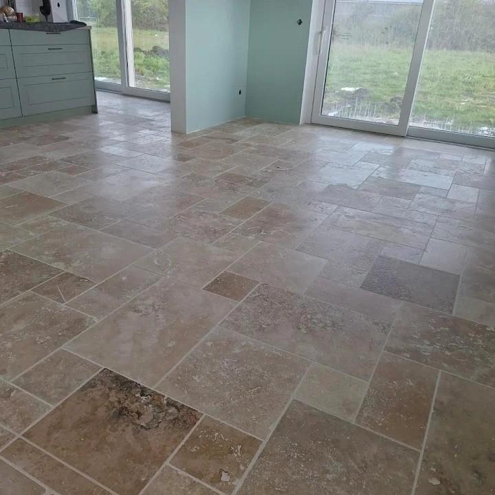 TRAVERTIN VLOER TEGELS GETROMMELD 12MM DIK VLOEREN, Ophalen of Verzenden, Nieuw, 75 m² of meer, Overige typen