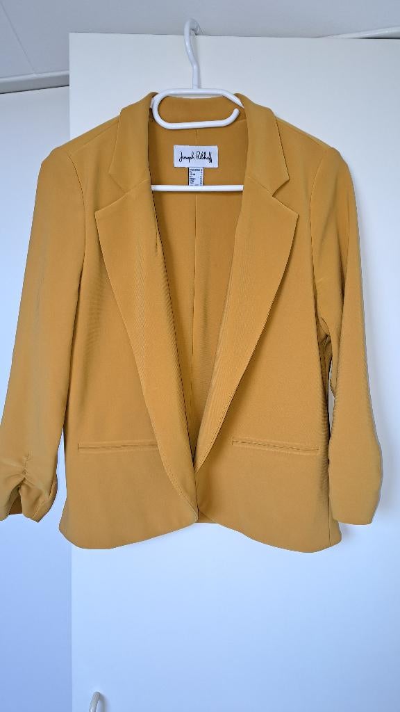 Okergeel blazer jasje van Joseph Ribkoff maat 42, Geel, Maat 42/44 (L), Joseph Ribkoff, Ophalen of Verzenden
