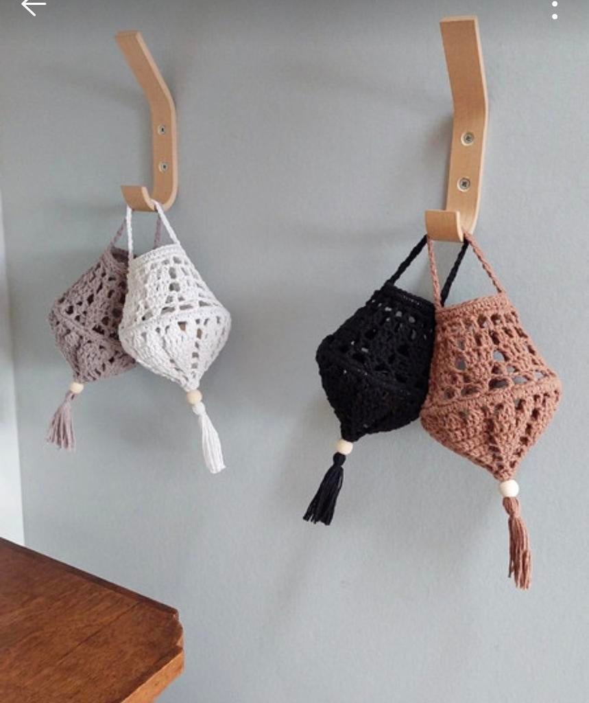 4 gehaakte lampionnetjes, Ophalen of Verzenden, Nieuw