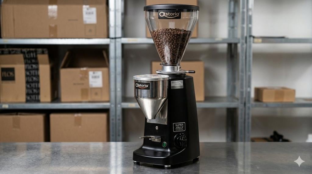 Mazzer astoria Super Jolly electronic koffiemolen, Ophalen, Gebruikt, Overige modellen, Koffiebonen