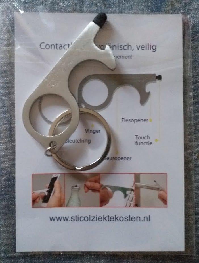 Coronaproof sleutelhanger [5265]  [VeovSl], Ophalen of Verzenden, Nieuw, Overige typen