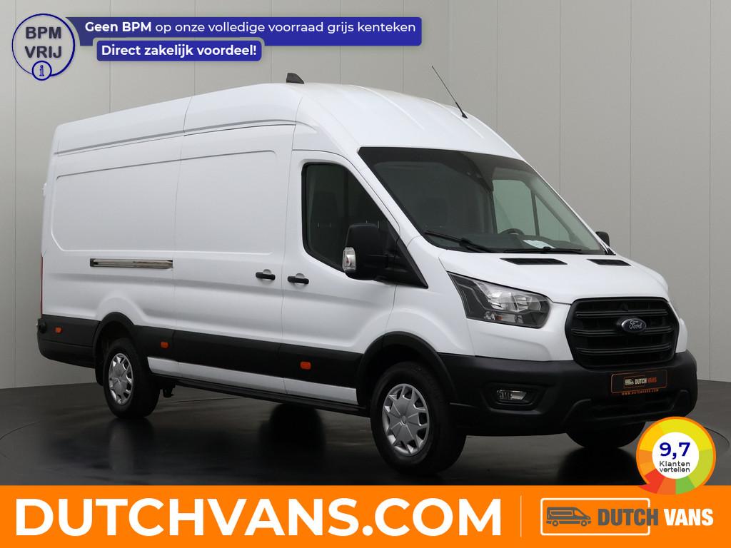 Ford Transit 2.0TDCi 170PK L4H3 Jumbo | Airco | Cruise | Cam, Auto's, Bestelauto's, Gebruikt, Zwart, 4 cilinders, 2800 kg