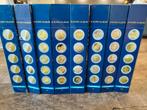 8 mappen inc twee euromunten totaal 424 stuks, Ophalen, 2 euro