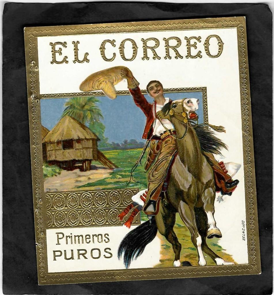 El Correo   etiket, Ophalen of Verzenden, Gebruikt, Sigarenbandjes