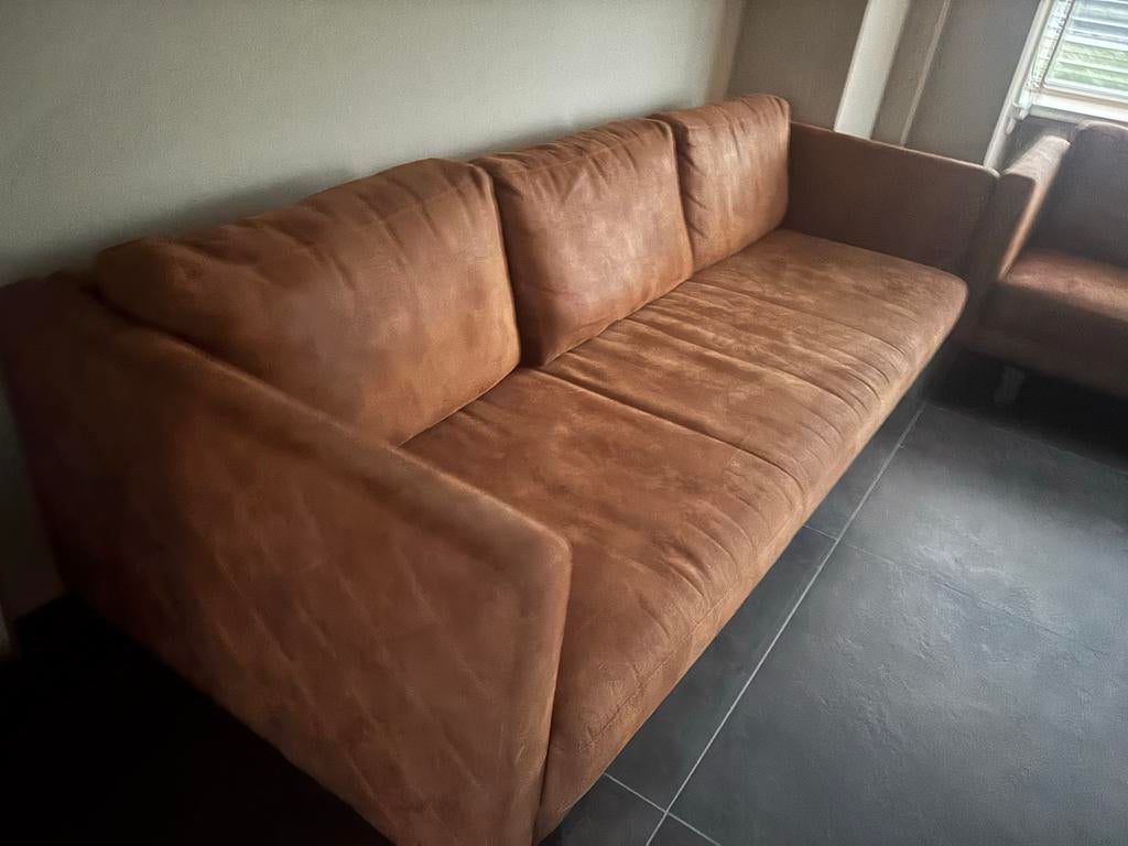 Mooie 3- en 4-zits banken - ook los te koop!, Gebruikt, Driepersoons, 75 tot 100 cm, Ophalen of Verzenden