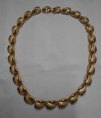 Prachtig goudkleurig vintage collier jaren 60 nr.2224, Sieraden, Tassen en Uiterlijk, Kettingen, Verzenden, Zo goed als nieuw