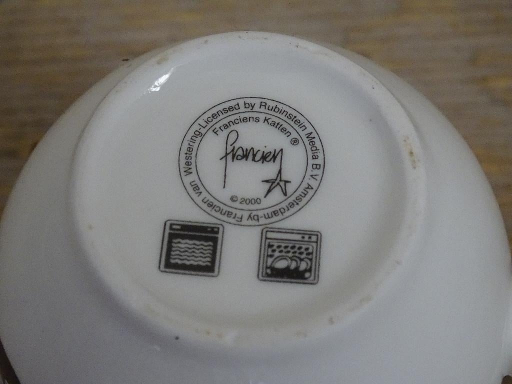 Servies, Francien KATTEN, zo goed als nieuw, Ophalen of Verzenden, Zo goed als nieuw, Overige stijlen, Kop(pen) en/of Schotel(s)