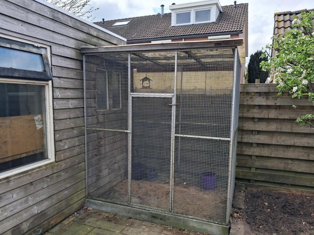 Te koop volière, Dieren en Toebehoren, Vogels | Hokken en Kooien, Volière, Aluminium, Ophalen