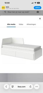 IKEA bed, Huis en Inrichting, Ophalen, Gebruikt, Eenpersoons, Wit