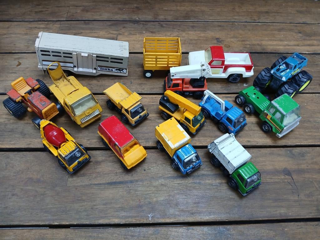 TONKA lot speelgoedauto blik 15 stuks, Verzamelen, Ophalen of Verzenden, Gebruikt