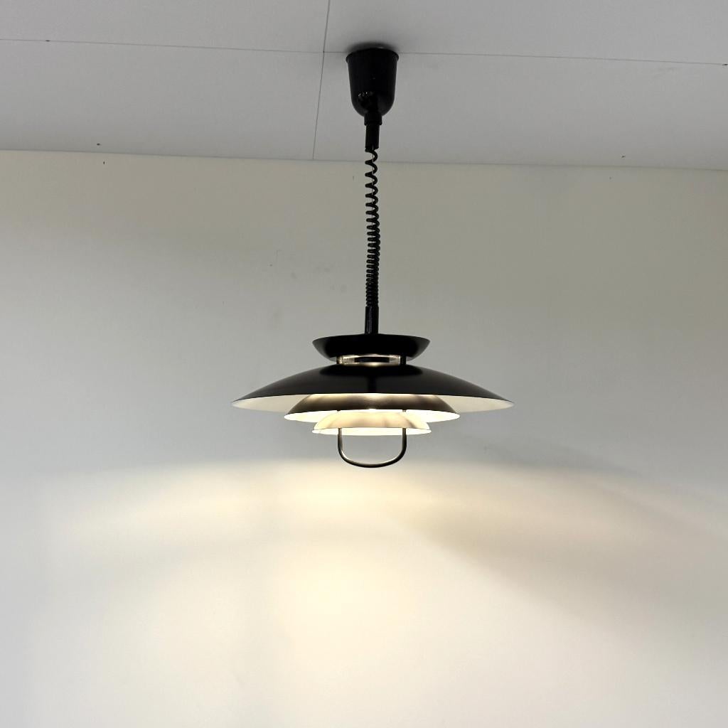 Vintage schalenlamp in Scandinavische stijl, Massive, Huis en Inrichting, Lampen | Hanglampen, Vintage, M, Ophalen of Verzenden