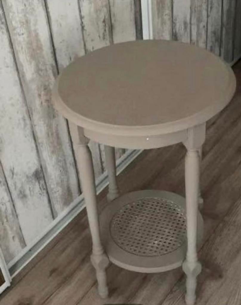 Frans bijzettafeltje, Ophalen, Zo goed als nieuw, Rond, Minder dan 55 cm