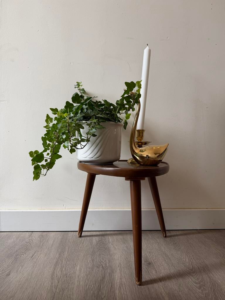 Driehoek plantentafeltje jaren 70, Ophalen of Verzenden