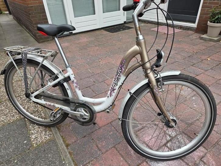 Puky skyride wit goud 24 inch, Fietsen en Brommers, Fietsen | Vouwfietsen, Gebruikt, 20 inch of meer, Ophalen