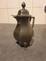 Antieke tinnen melkkan met deksel, Ophalen of Verzenden