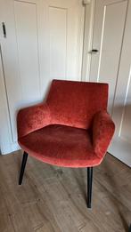 Keijser & Co fauteuil roestbruin fluweel, Ophalen, Gebruikt, Modern, luxe, 75 tot 100 cm