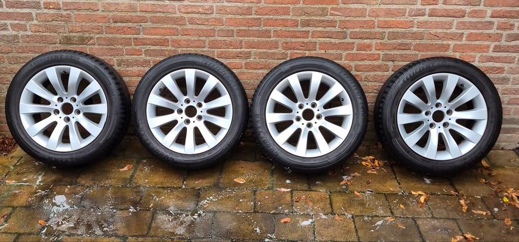 BMW 5 serie E60/E61 velgen met zomerbanden, styling 244, Ophalen, Gebruikt, Banden en Velgen, 17 inch