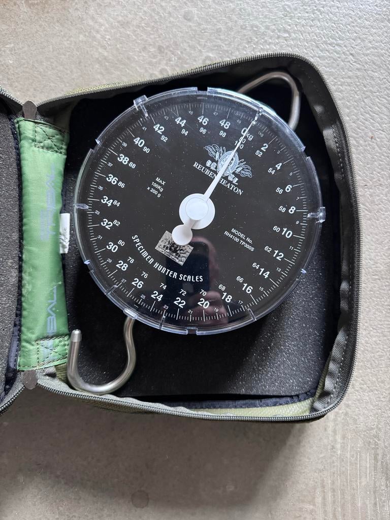 Reubens Heaton Weegklok tot 100kg met Tas & Weighbar, Watersport en Boten, Ophalen of Verzenden, Zo goed als nieuw, Overige typen