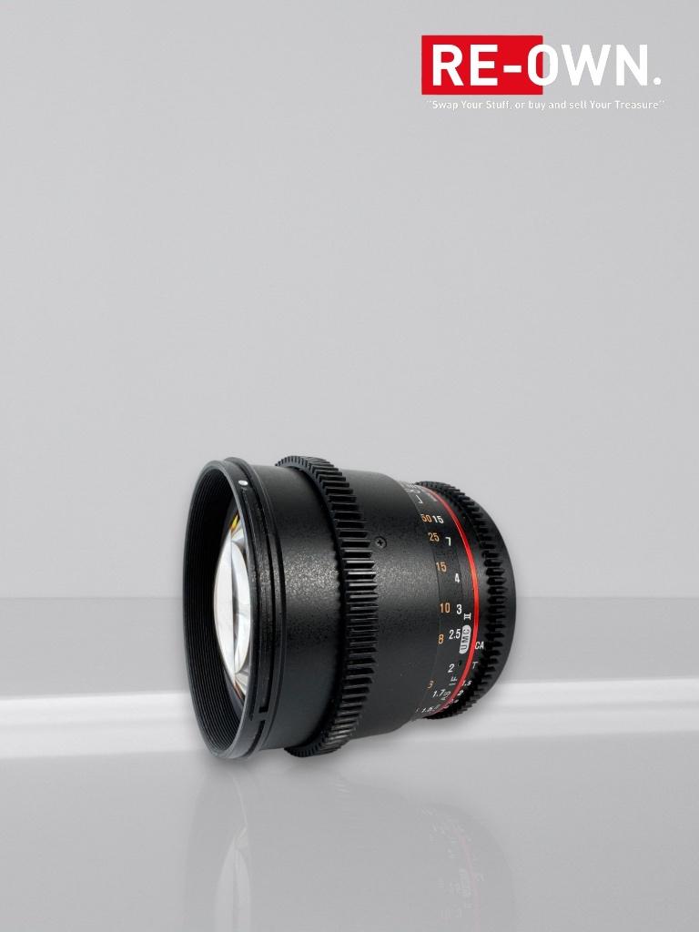 Samyang 85mm T1.5 VDSLR AS IF UMC II For Canon (topstaat), Audio, Tv en Foto, Fotografie | Lenzen en Objectieven, ., Samyang, Zo goed als nieuw