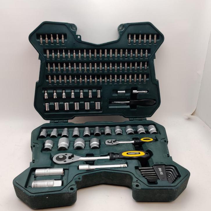Mannesmann mammoet doppen en bit set compleet €69.99, Auto diversen, Autogereedschap, Zo goed als nieuw, Ophalen of Verzenden